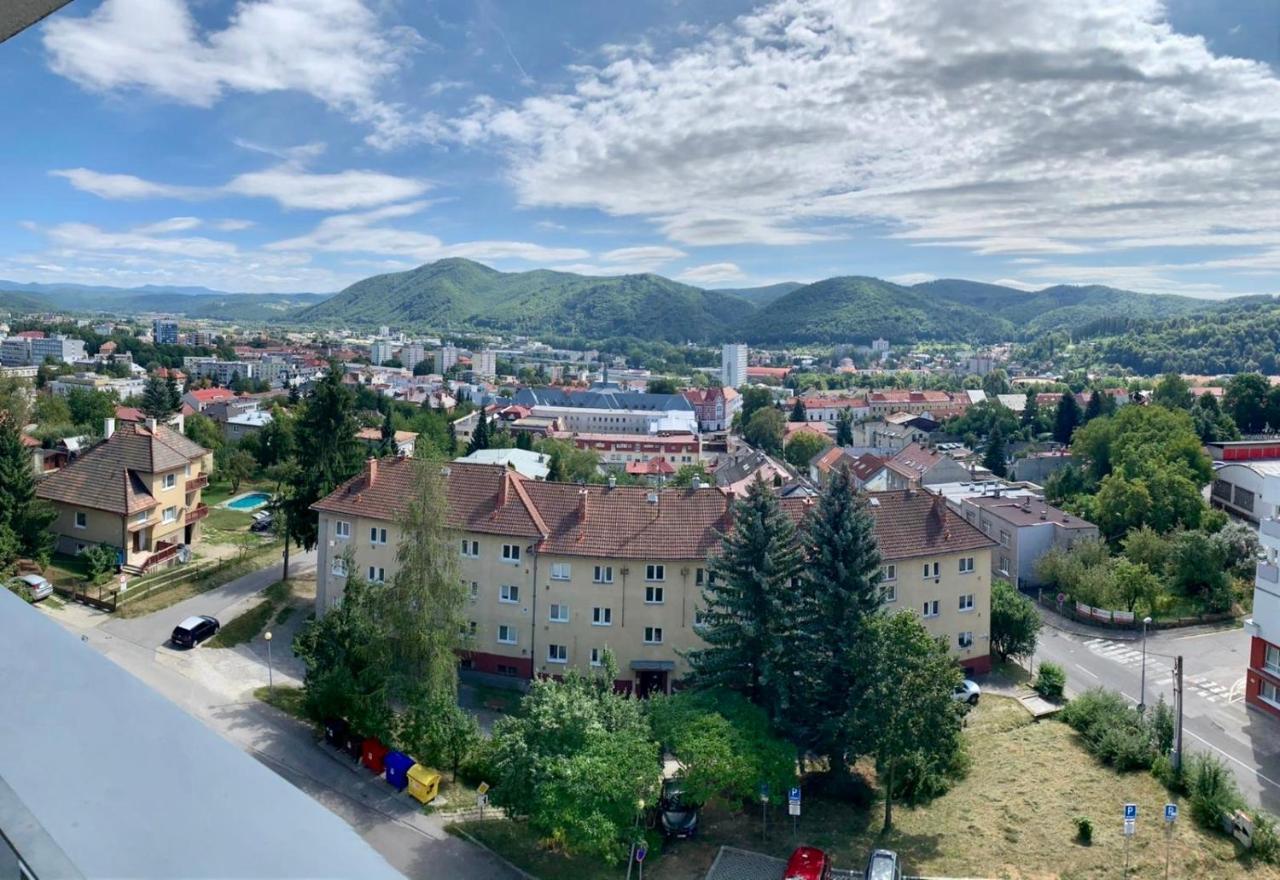 Bl City View Apartment, 24Hr Self Check-In, Free Private Parking, Panoramic View From Balcony, 5-Minute Walk To City Centre Банска бистрица Екстериор снимка